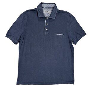 Della Ciana Made in Italy Mesh Short Sleeve Polo Shirt Large